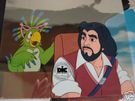 An animation cel from the series, showing Bopper and Wolfman Jack.