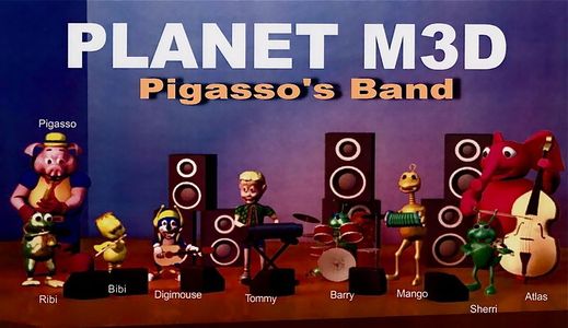 Pigasso's band 3D render.