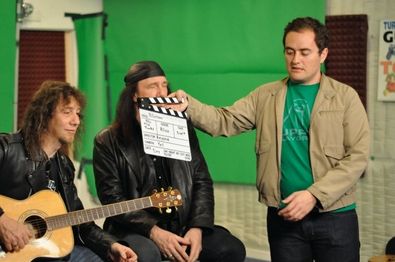 production photo 1/3 on one of the episodes featuring Anvil
