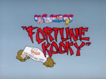 Original Title card for 'Fortune Kooky'