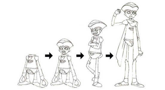 Evolution of Robin's character models