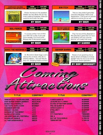 Sega Force (US) from November 1992 page 61. This features a screenshot from the Sega Multimedia Studio tech demo.