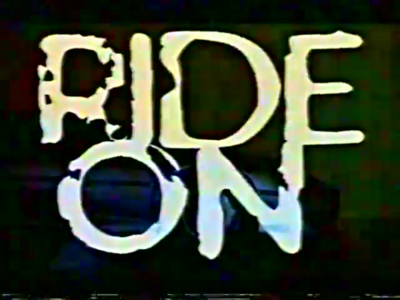 Ride On’s logo captured from a VHS recording; 09.01.1995