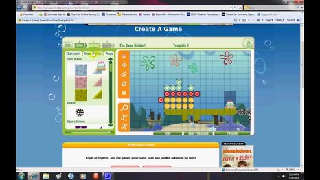 A screenshot of the Level Builder in action.