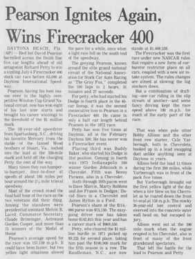 Warren Times Mirror and Observer reporting on the race results.
