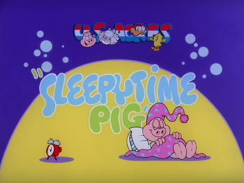 Original Title card for 'Sleepytime Pig'