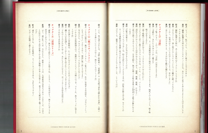 Third and fourth pages of the pamphlet's transcript of Kyouko and Jun's audio guide.