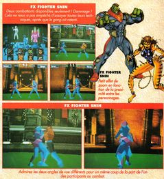 Collection of screenshots of the game from the February 1995 issue of French magazine Joypad.