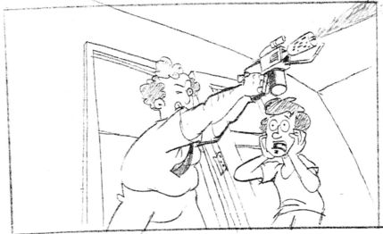 Excerpt from the first act storyboard (5/6).