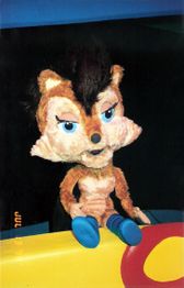 A picture of Sally's puppet used in the show.