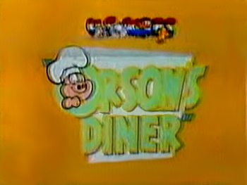 Original title card for "Orson's Diner."