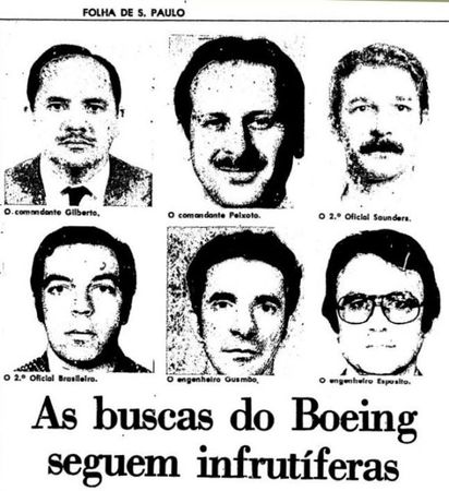 The six missing crew members.