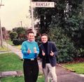 Anthony with his brother Paul Field at Ramsay Street