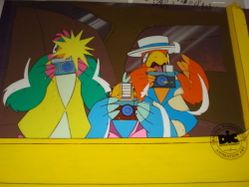 Another cel showing these parrots.