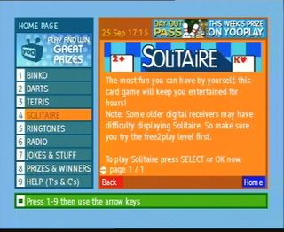 Another YooPlay menu screenshot.