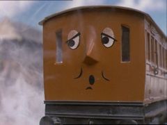 (Note: The signal box changes to the one used in the pilot, and Annie gains black outlines around her eyes) .