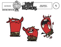 Character sheet of Lucius Heinous VII, named "Lucifer" in the pilot.