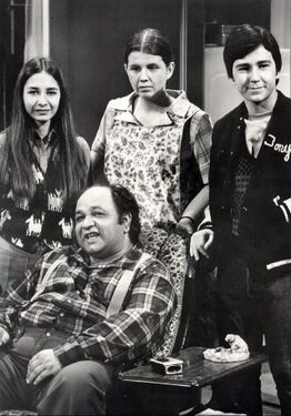 The characters (left to right): Joanne, Joe, Francesca and Anthony Girelli.