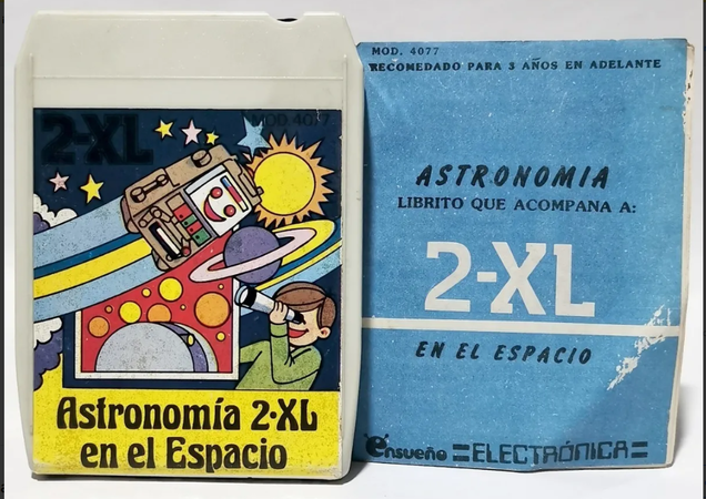This photo proves that "Astronomica 2-XL en el Espacia" was released in Mexico. This tape was listed as "coming soon" on one of the few Ensueno Toys card backs.