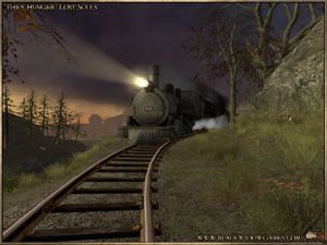 Screenshot depicting the train at the mod's opening.