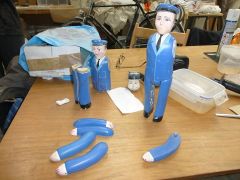 The figures as previously owned by former model maker on the TV Series Johnathan Saville,