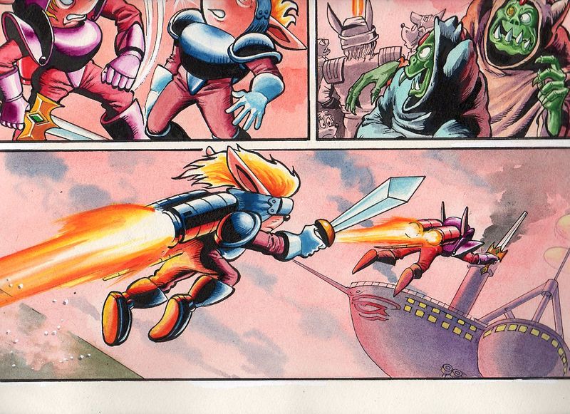 File:Sparkster the Rocket Knight Unreleased Comic Photo9.jpg