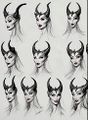 Another Concept depicting facial expressions for “Maleficent”
