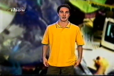Screenshot of the show aired in his last year, the year 2000.