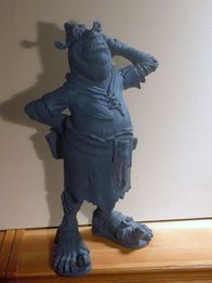 A sculpt of the Shrek used in the short (3/4).