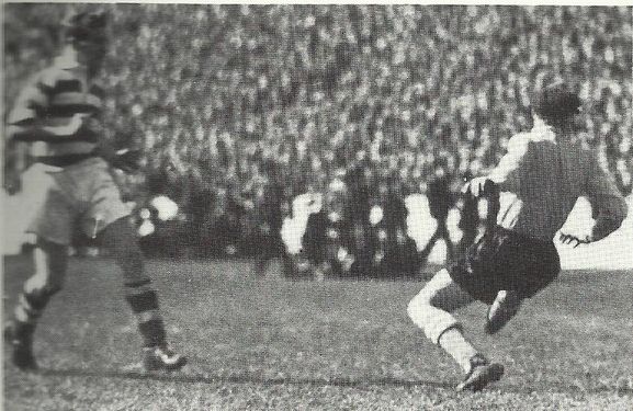 Walsh about to score for Celtic.