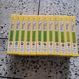 12 VHS tapes of the dub, volumes 1-12.