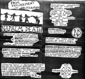 Cover from the demo From Enslavement to Obliteration (1986)