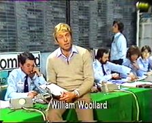 William Woollard presenting the 1981 RAC Rally.