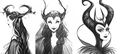 Concept depicting Maleficent through the years