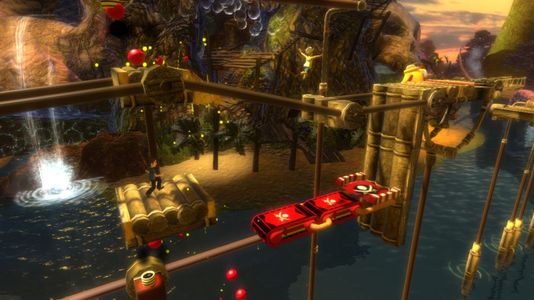 Screenshot from a Jungle themed level.