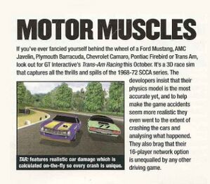 A PC Zone Article advertising the game.