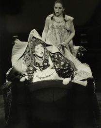 Raggedy Ann coming to life (Broadway press photo)