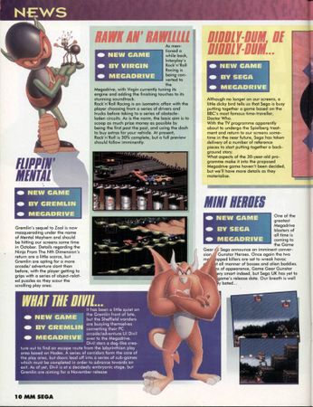 Issue 22 of Mean Machines Sega reporting on the game (1/2).