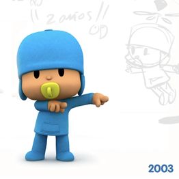 An image taken from a Twitter post from the official Pocoyo account (1/3).