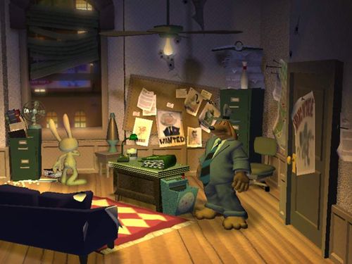 A screenshot of Sam & Max: Freelance Police.