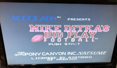 Mike Ditka's Big Play Football by Jironosuke.