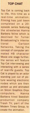 A snippet of the December 1995 issue of Television Business International, which documents the series.