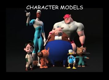 Models of Henry (bottom left by Goob) and Spig (bottom right)