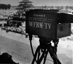 WFBM-TV camera at the Indianapolis 500.