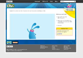 A screenshot of the CBBC iD "Transfer" website featuring the introductory video, but the SWF is currently broken (Although the alternative copy of the .swf file is still archived)