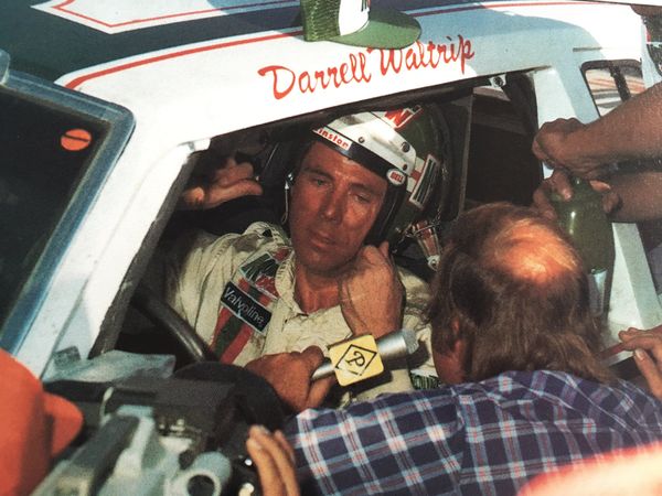 Waltrip being interviewed following his victory.