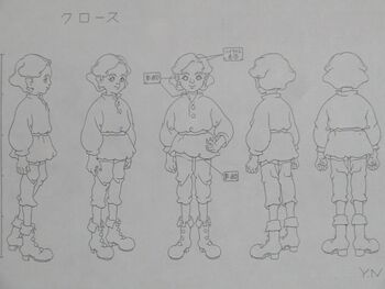 Claus as he appears for most of the anime as a young boy.