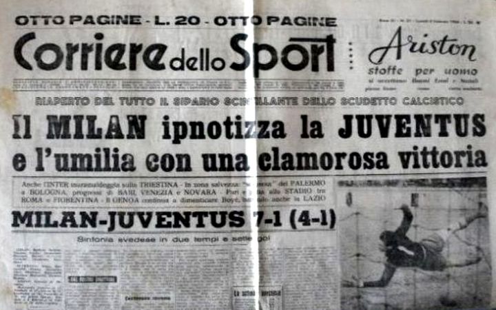 Corriere dello Sport headline.