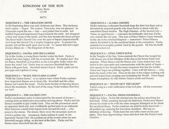 The story beats for Kingdom of the Sun (1/4).