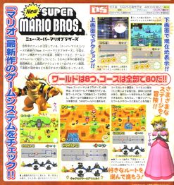 Page 1/2 of the 906th issue of Famitsu, featuring New Super Mario Bros.